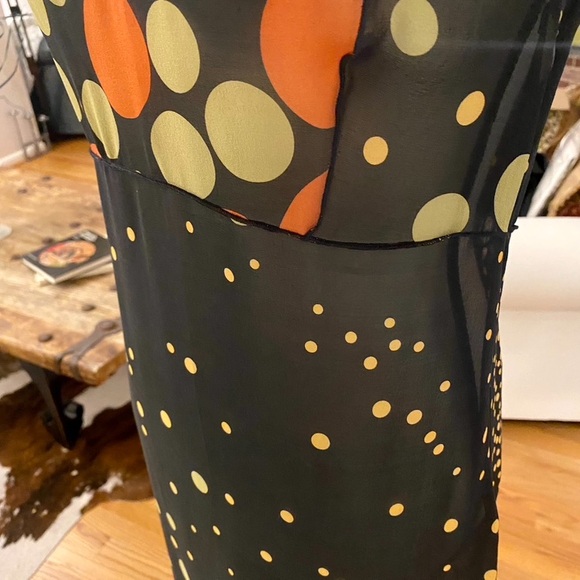 JOHNNY WAS  🌺Silk Dress, XS 🌺 Black silk slip underneath 🌺A VERY RARE DRESS! - Picture 8 of 13